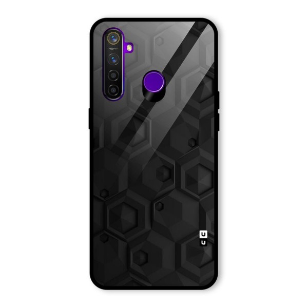 Classic Hexa Glass Back Case for Realme 5 Pro