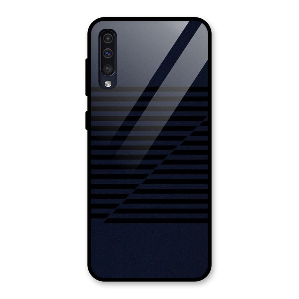 Classic Stripes Cut Glass Back Case for Galaxy A50s