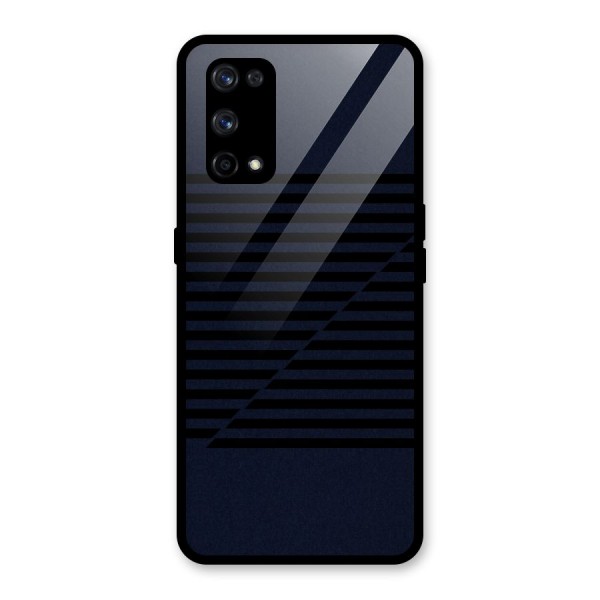 Classic Stripes Cut Glass Back Case for Realme X7 Pro