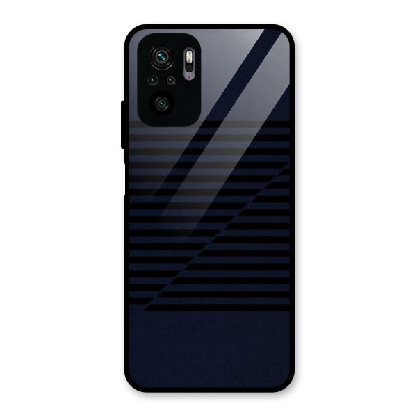 Classic Stripes Cut Glass Back Case for Redmi Note 10