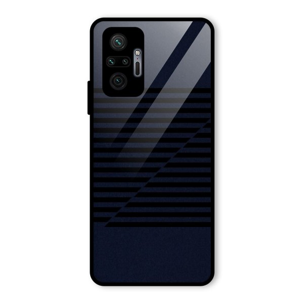 Classic Stripes Cut Glass Back Case for Redmi Note 10 Pro