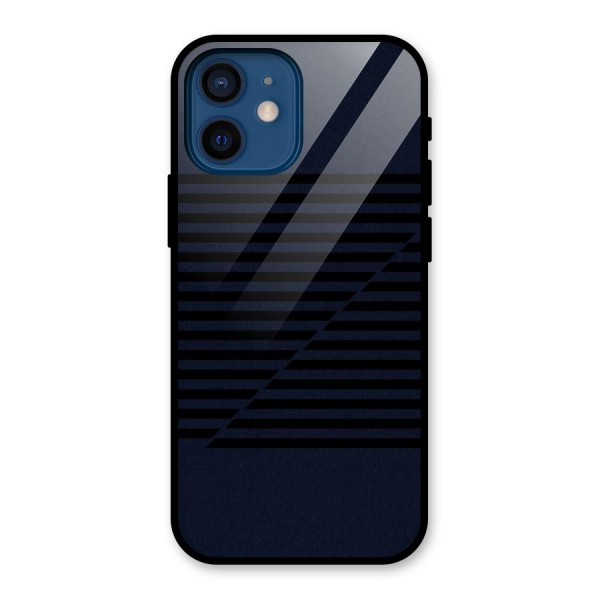 Classic Stripes Cut Glass Back Case for iPhone 12 Mini