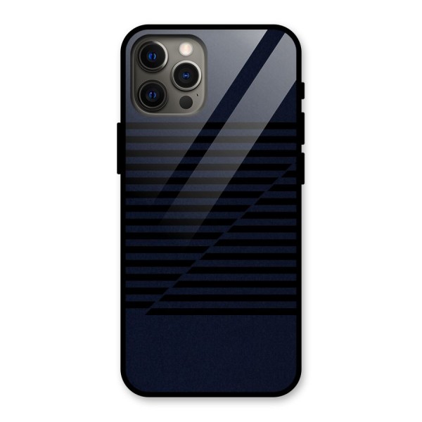 Classic Stripes Cut Glass Back Case for iPhone 12 Pro Max