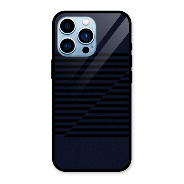 Classic Stripes Cut Glass Back Case for iPhone 13 Pro