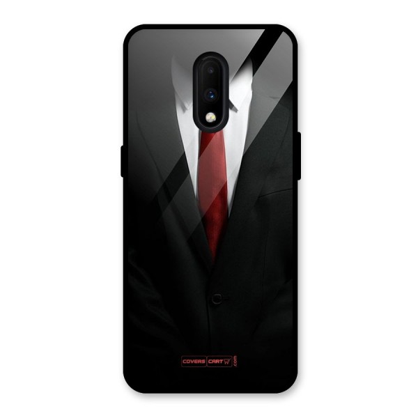 Classic Suit Glass Back Case for OnePlus 7