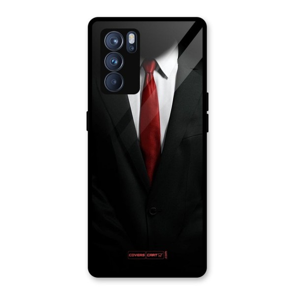 Classic Suit Glass Back Case for Oppo Reno6 Pro 5G