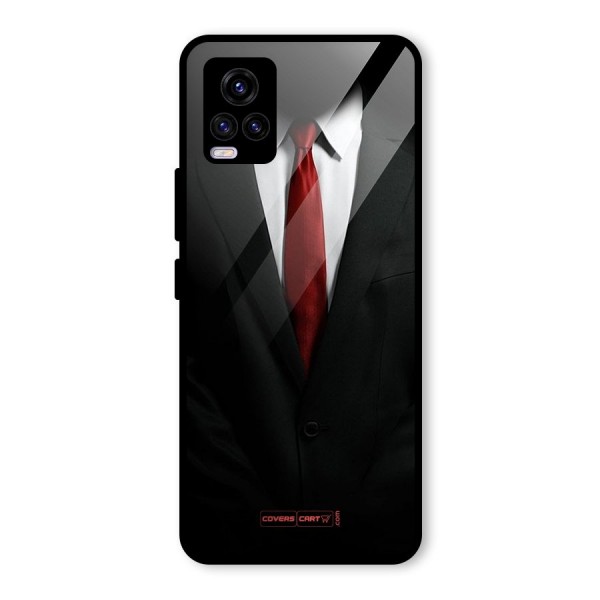 Classic Suit Glass Back Case for Vivo V20