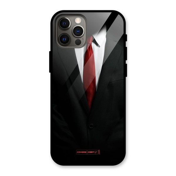 Classic Suit Glass Back Case for iPhone 12 Pro