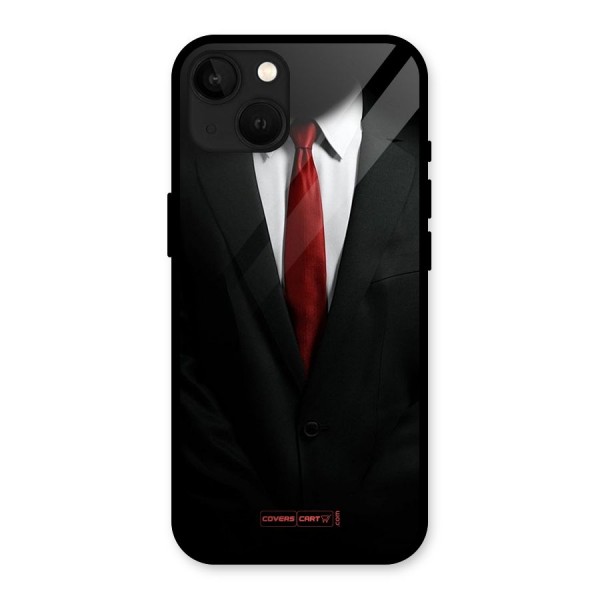 Classic Suit Glass Back Case for iPhone 13