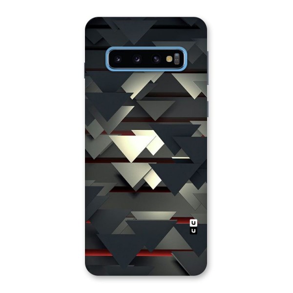 Classic Triangles Design Back Case for Galaxy S10