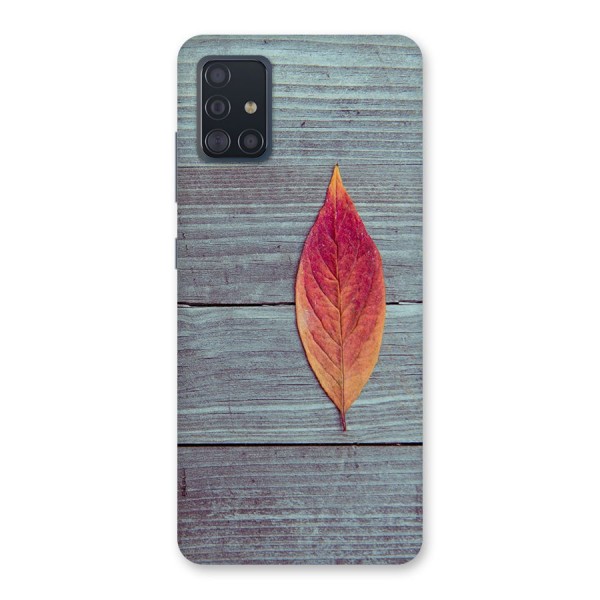 Classic Wood Leaf Back Case for Galaxy A51