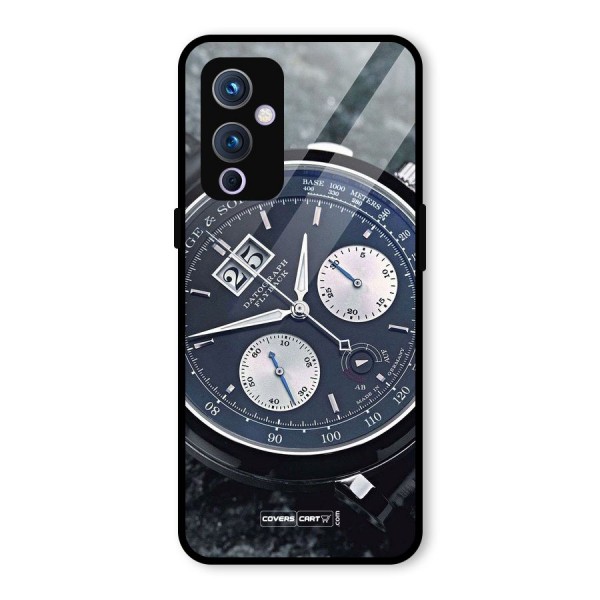 Classic Wrist Watch Glass Back Case for OnePlus 9