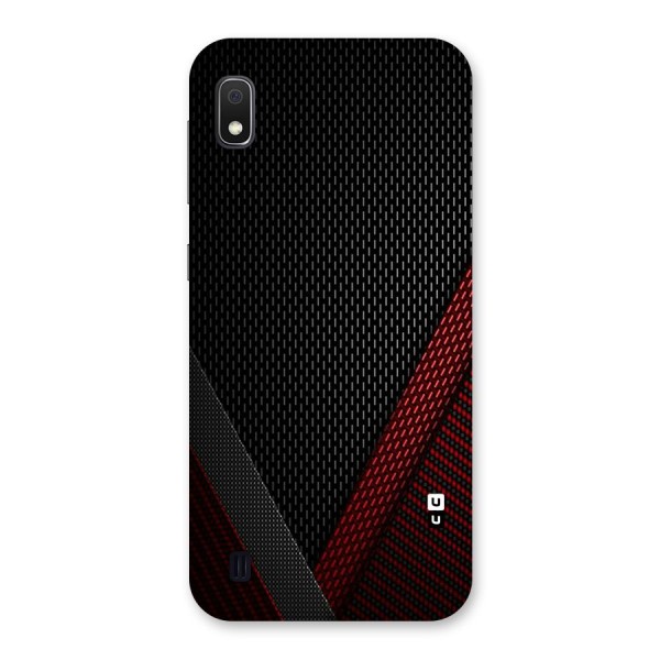 Classy Black Red Design Back Case for Galaxy A10