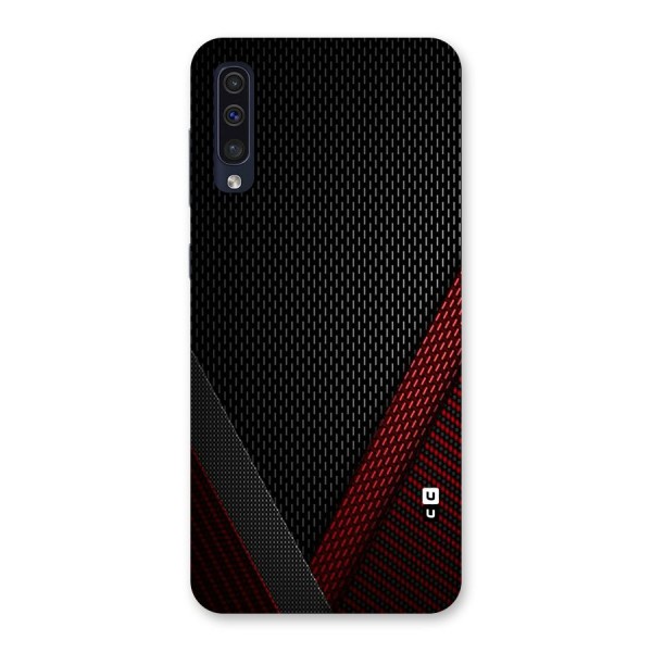 Classy Black Red Design Back Case for Galaxy A50