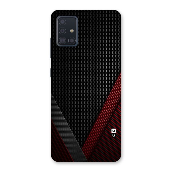 Classy Black Red Design Back Case for Galaxy A51