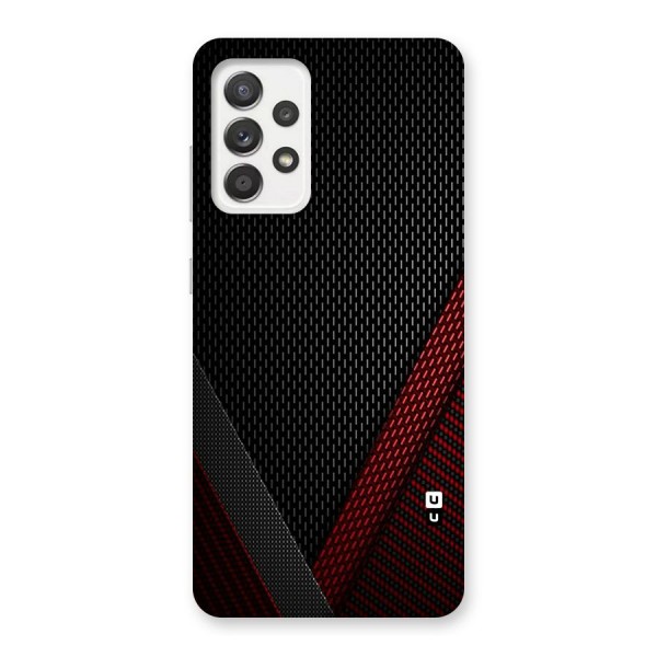 Classy Black Red Design Back Case for Galaxy A52