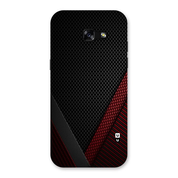 Classy Black Red Design Back Case for Galaxy A5 2017