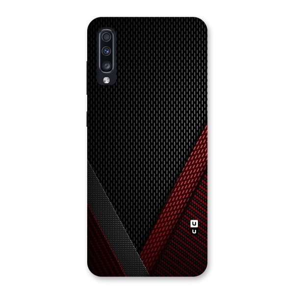 Classy Black Red Design Back Case for Galaxy A70