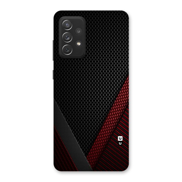 Classy Black Red Design Back Case for Galaxy A72