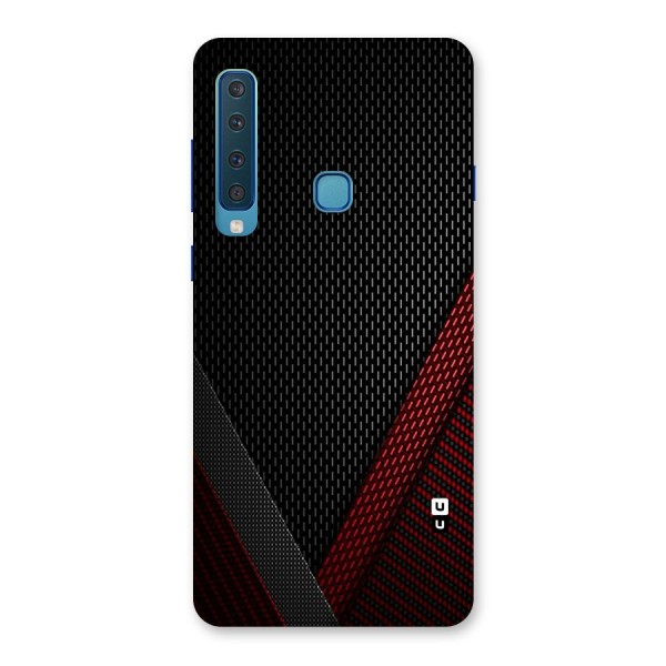 Classy Black Red Design Back Case for Galaxy A9 (2018)