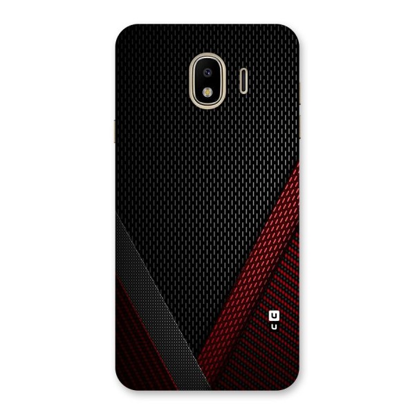 Classy Black Red Design Back Case for Galaxy J4