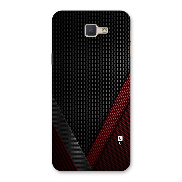 Classy Black Red Design Back Case for Galaxy J5 Prime