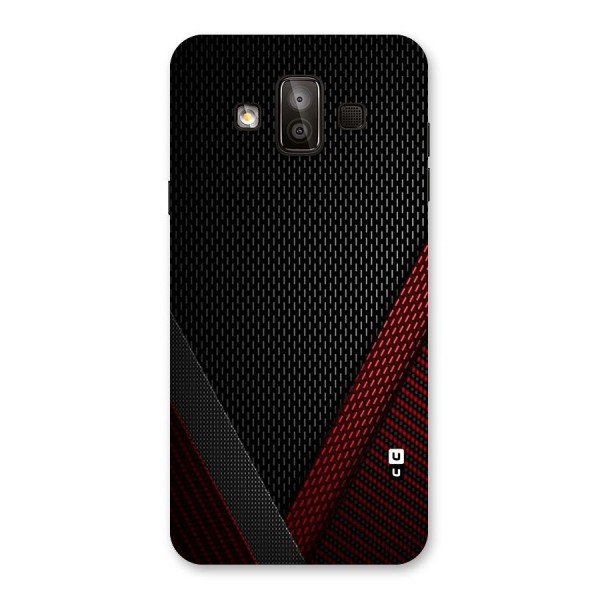 Classy Black Red Design Back Case for Galaxy J7 Duo