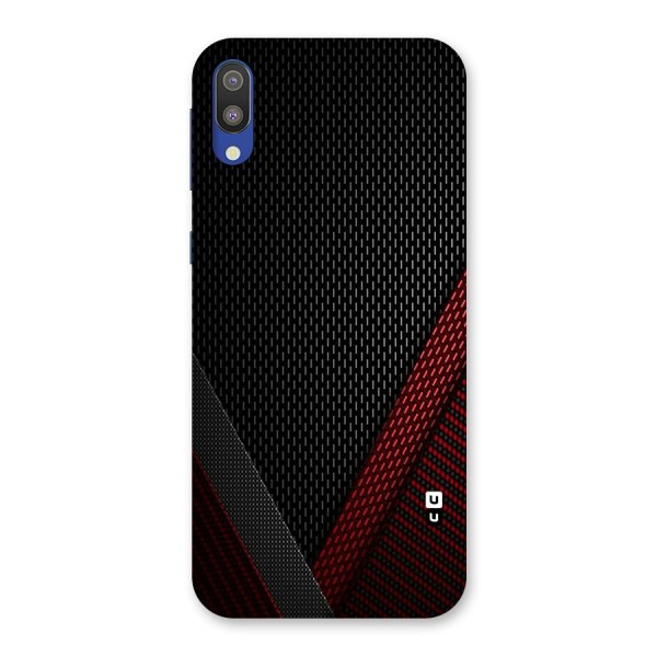 Classy Black Red Design Back Case for Galaxy M10