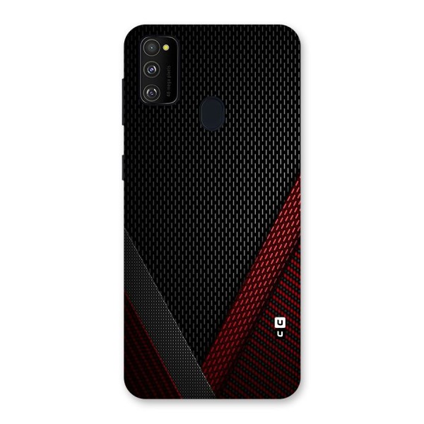 Classy Black Red Design Back Case for Galaxy M21
