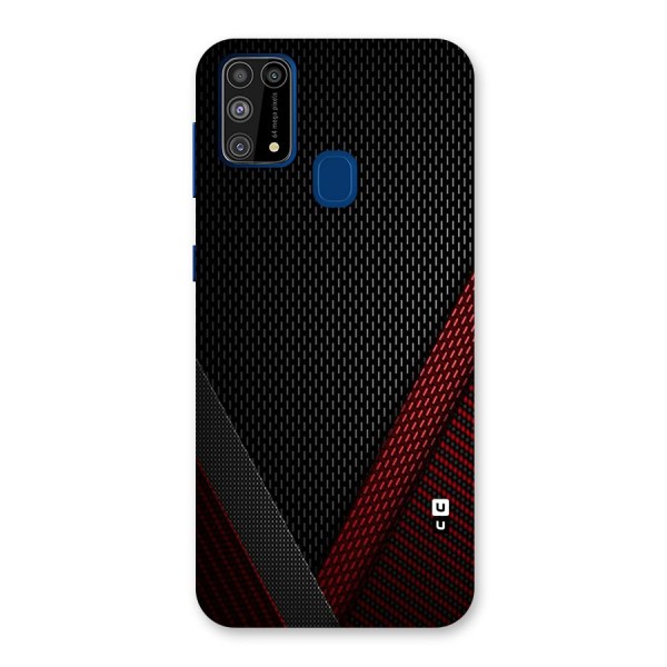 Classy Black Red Design Back Case for Galaxy M31