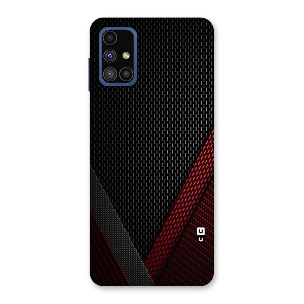 Classy Black Red Design Back Case for Galaxy M51