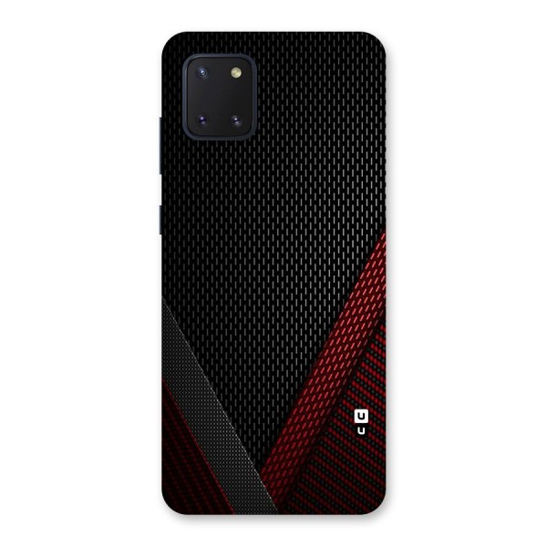 Classy Black Red Design Back Case for Galaxy Note 10 Lite