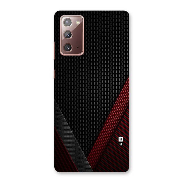Classy Black Red Design Back Case for Galaxy Note 20