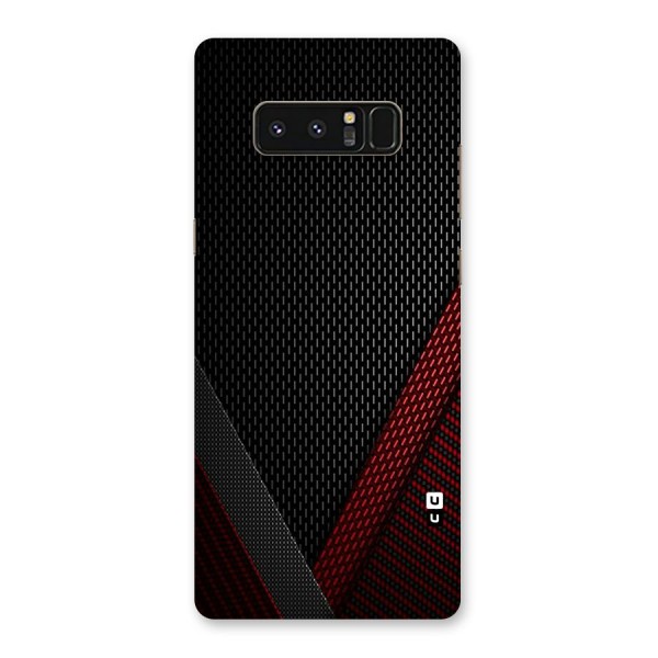 Classy Black Red Design Back Case for Galaxy Note 8