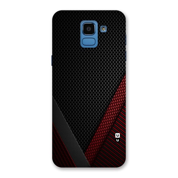 Classy Black Red Design Back Case for Galaxy On6