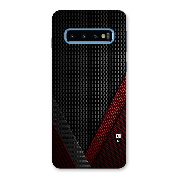 Classy Black Red Design Back Case for Galaxy S10