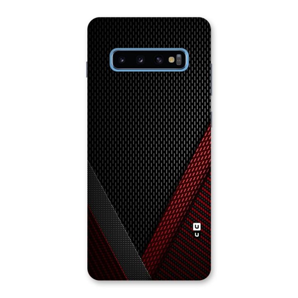 Classy Black Red Design Back Case for Galaxy S10 Plus