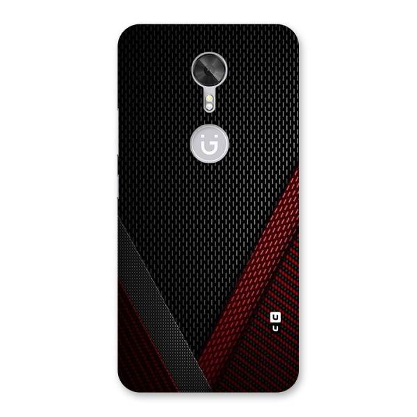 Classy Black Red Design Back Case for Gionee A1