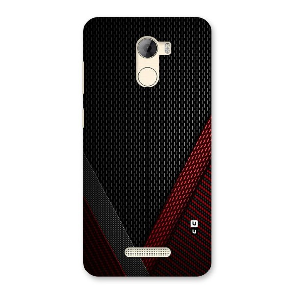 Classy Black Red Design Back Case for Gionee A1 LIte