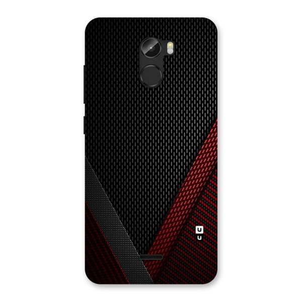 Classy Black Red Design Back Case for Gionee X1