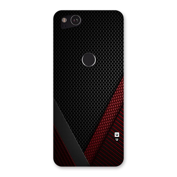 Classy Black Red Design Back Case for Google Pixel 2