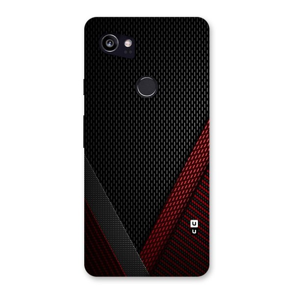 Classy Black Red Design Back Case for Google Pixel 2 XL