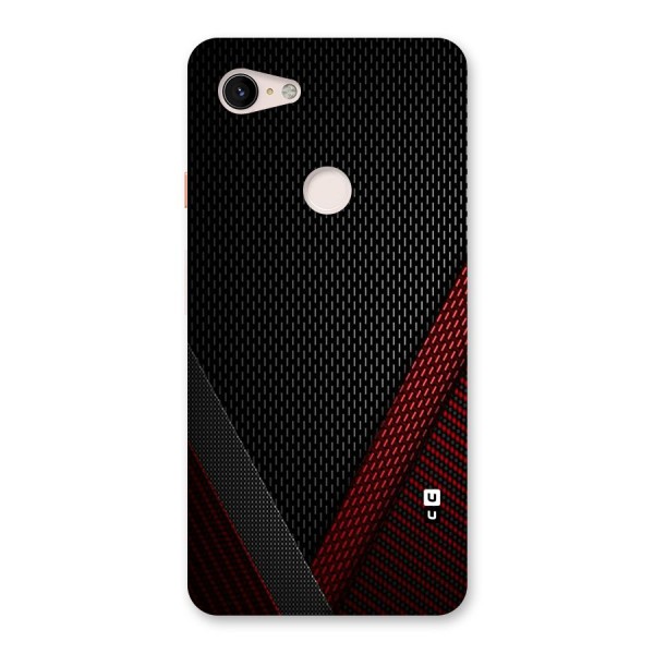 Classy Black Red Design Back Case for Google Pixel 3 XL