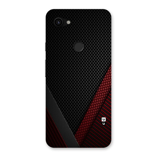 Classy Black Red Design Back Case for Google Pixel 3a XL