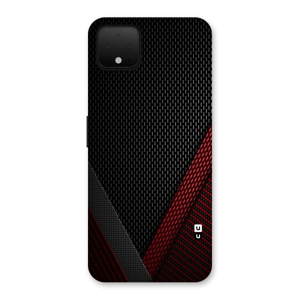 Classy Black Red Design Back Case for Google Pixel 4 XL