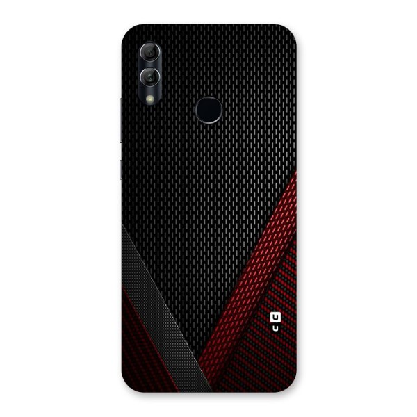 Classy Black Red Design Back Case for Honor 10 Lite