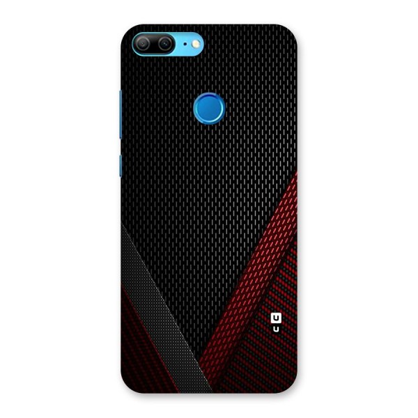 Classy Black Red Design Back Case for Honor 9 Lite