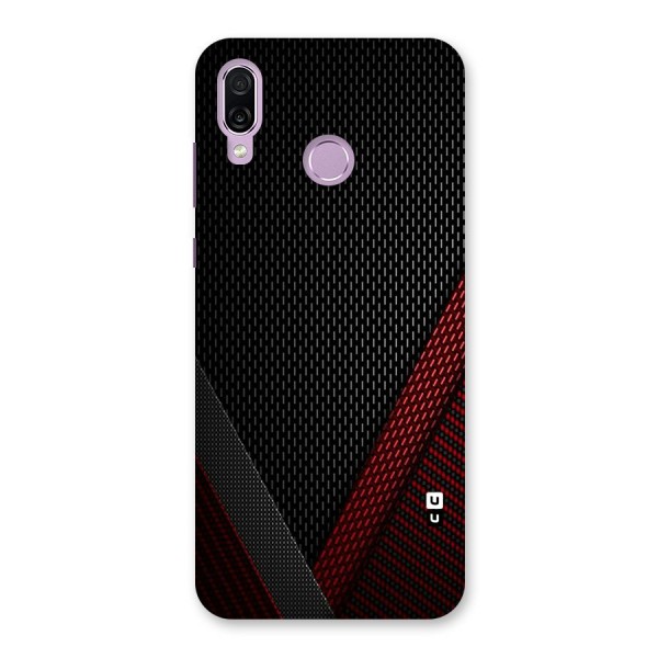 Classy Black Red Design Back Case for Honor Play