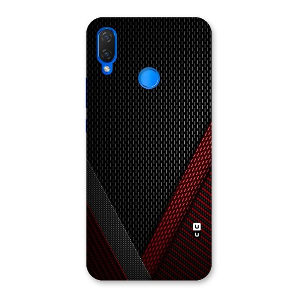 Classy Black Red Design Back Case for Huawei P Smart+