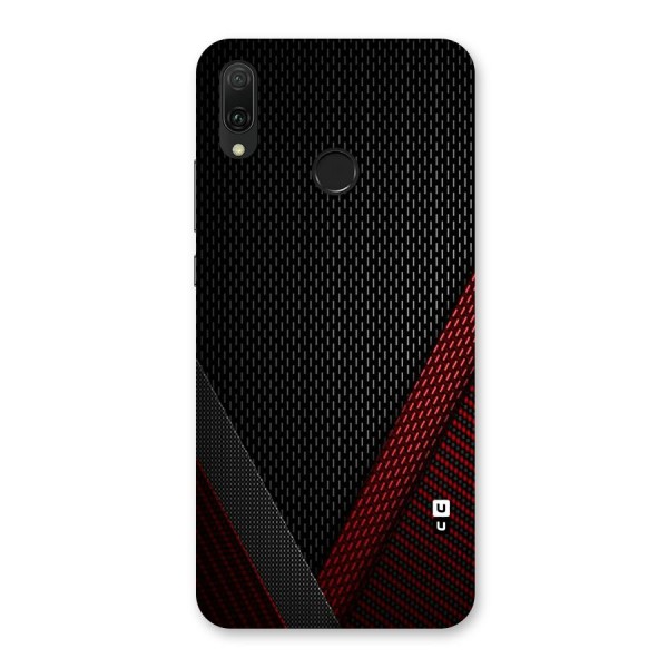 Classy Black Red Design Back Case for Huawei Y9 (2019)